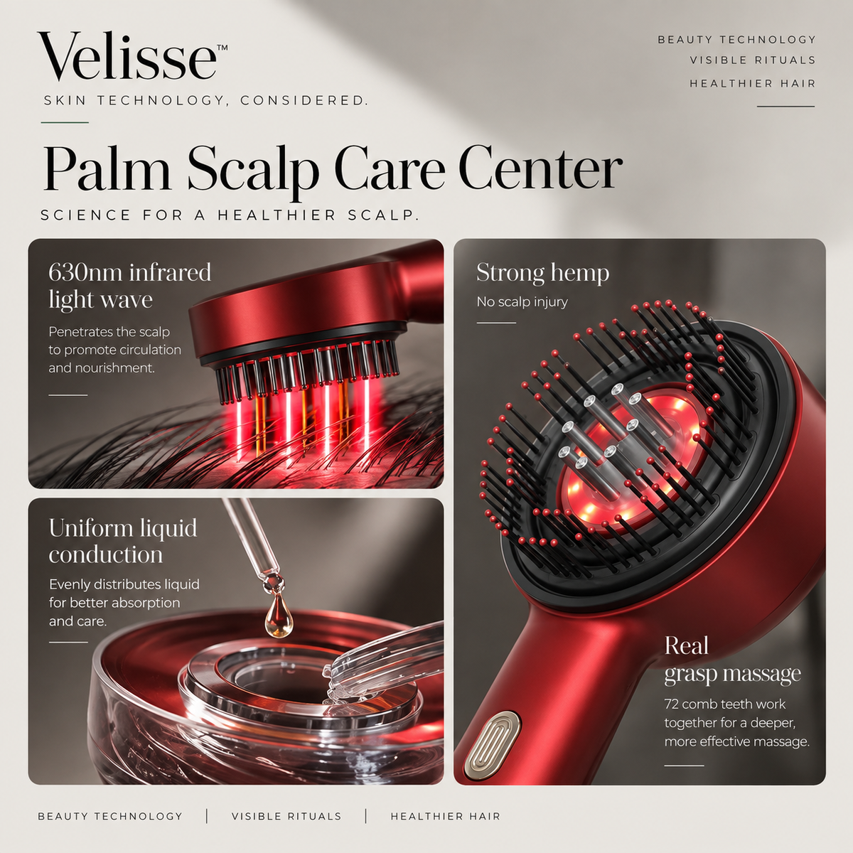 Velisse — Red Light Scalp Massager
